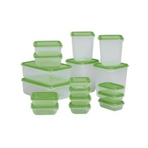이케아 프루타 식품보관용기 17종 투명 그린 301.609.64, food container