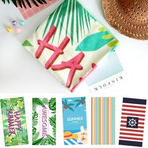 디자인 예쁜 비치타월 바캉스 필수 패션아이템 대형타올 10색, 4타입_비치바이브, 4개