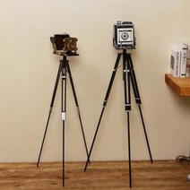 빈티지샵 쇼윈도 장식진열 구식 포토샵 플로어 산업 모형 설치 장식소품, 09 삼각대 카메라 C