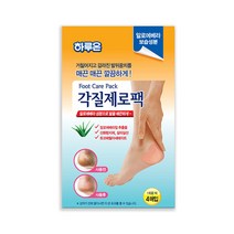 하루온 각질제로팩 각질팩 발뒤꿈치관리, 1개, 4매입