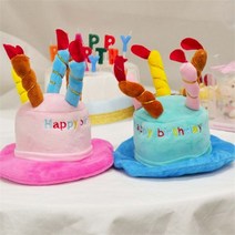 파티생각 펫 생일케익모자 대, 블루/보험 가입