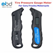 디지털 타이어 압력 게이지 미터 PSI 자동차 공기 테스터 도구 TH805 자동 트럭 바이크 오토바이 압력계, 한개옵션0