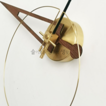 명품벽시계 노먼 바르셀로나시계 인테리어 아트월 크리스 손예진시계 이사 센스있는집들이선물, Type1(우드)