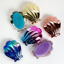 반짝반짝 트윙클 조개모양 헤어 브러쉬 랜덤발송, 1