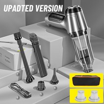 원룸무선청소기 휴대용무선청소기 차량무선청소기 휴대용청소기 자동차 진공 핸디형 자동 청소 기계 로봇 미니 진공 가전 자동차 액세서리, 업데이트 된 2 hapa 1 가방