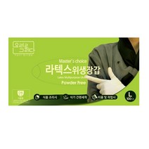 요리를그리다 요리용 라텍스장갑 L 대형 100매 x 2팩 (총 200매), 대(L)