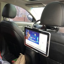 뒷자리 핸드폰 뒷좌석 태블릿 차량용 차량 헤드레스트 뒷자석 아이패드 갤럭시탭 후석 거치대, 레드, 1개