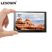 정전식 스크린 금속 케이스가 있는 5인치 미니 모니터 IPS 디스플레이 800x480 TFT Lcd VESA 마운트 터치스크린 모니터, 5 inch