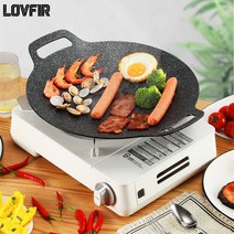LOVFIR 냄비뚜껑 삼겹살 불판 불고기 캠핑용 가정용, 38cm 범용형