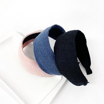 뽀글이 니트 와이드 반다나 데일리 헤어밴드 머리띠 3개세트