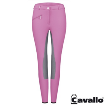 [CAVALLO] Champ Grip 실리콘 풀패치 승마바지, 26, 브라운