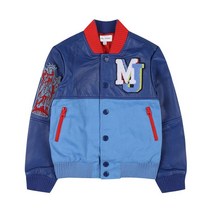 MARC JACOBS [23SS] 소매 패치 포인트 레더 배색 자켓