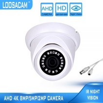 현관 앞 cctv 아파트 현관문 홈캠 방범용 고품질 아날로그 카메라 4K 8MP 5mp 2mp 돔 AHD 미니 보안 CCTV 카메라 1080p IR 나이트 비전 저렴한 가격, 5MP AHD 카메라_단짝