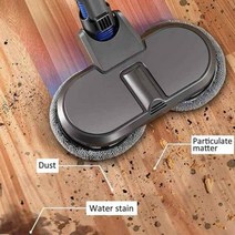 다이슨 청소기 헤드 호환 교체 부품 거래 Dyson V7 V8 V10 V11 용 마이크로 화이버 걸레 습식 건식 전기 걸레 헤드 브러시 패드 부품 10 피스, gray