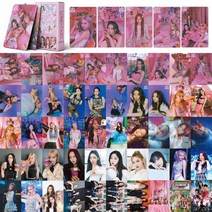55 PCS/Set 아이돌 Aespa GI-DLE Lomo 카드 ITZY Photocards BP IVE Kep1er 레드 벨벳 Stayc 새 앨범 Photocard, [02] aespa 1