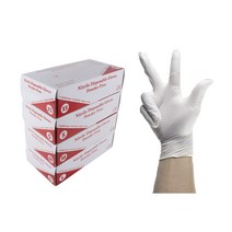 하가소모 9인치 니트릴장갑 흰색 WHITE 미디움(M), 중(M), 100매