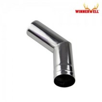위너웰 화목난로 전용 스테인레스 45도 연통 63mm 캠핑난로연통