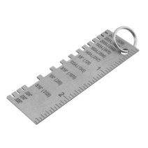 Metal Sheet Thickness Gauge Welding Soldering Inspection Tools Stainless Steel Portable Welder Ruler, 01 은