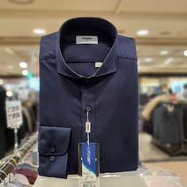 NC 불광점 레노마 # F/W신상 # SPAN 유색 솔리드 와이드카라 네이비 컬러 슬림 셔츠 RLFSLP-134-NY