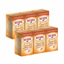 레드 로즈 카라멜 애플 파이 허브 티 36g 18티백 6팩 Red Rose Caramel Apple Pie Tea bags, 1개