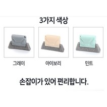 가을대청소 창틀틈새브러쉬 (손잡이 브러쉬3매), 그레이