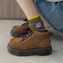 스웨이드 빈티지 갈색 로우 워커 데일리 편한워커