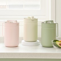 리본제이 무디타 304 스텐 진공 음식물 쓰레기통 2.8L, 진공 음식물 쓰레기통(핑크)