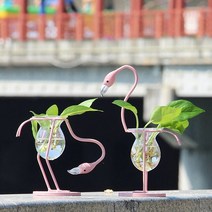 프리츠한센 이케바나 도자기 화병 항아리 플라밍고 수경 꽃병 단 철 유리 컨테이너 장식 홈 오피스, [01] 1