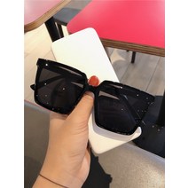 선글라스 패션안경 개성 큰 뿔테 여자 동그란 얼굴이 날씬해 보이는 빈티지 선글라스