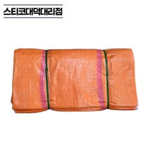 국산마대 100장 80kg PP 폐기물 재활용 공사 낙엽 왕겨, 100장 (70cmx100cm)