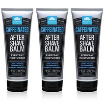 Pacific Shaving Company Caffeinated 애프터쉐이브 남성용 그루밍 제품 항산화 데일리 페이스 로션 + 애프터 쉐이브 민감한 알로에 스피아민트 포스트 밤, 7 Fl Oz (Pack of 3)