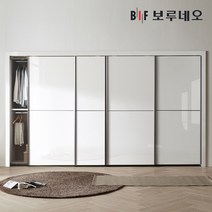 보루네오 튜린 슬라이딩 붙박이장 300cm, 그레이 300cm