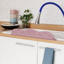 국산 실리콘 클라우드 싱크대 물막이 씽크대실리콘 실리콘용품 세수 세면대, 1개, 핑크