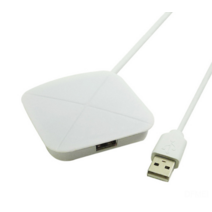 DFMEI 컬러 라이트 4- 포트 USB2.0USB 허브 허브 세미퍼 대외 무역 열 판매 4 포트 USBHUB, 하얀색