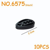 하이테크닉 MOC 기술 부품 기어 벌크 브릭 DIY 하이테크 블록 모든 브랜드 호환, 6575-블랙-10개