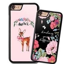 프리미엄 플라워 디어 범퍼케이스(갤럭시노트9)-키스맥[무료배송], 색상:러블리디어플로, 상세 설명 참조