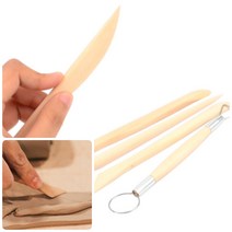 모아천일 우드 지점토 조각칼 5P세트 점토놀이 점토공예 클레이공예 조각도