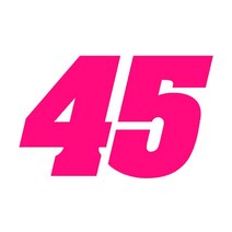 슈퍼커브 오토바이용튜닝 악세서리15*9.5cm 오토바이 스티커 번호 45 반사 자동차 모토 데칼 재미 있은 JDM, 05 Pink