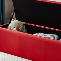 시스타 넓은수납공간수납스툴 대기 장의자 수납의자csp1011(2인. 3인) 인테리어 의자, 레드-(대형)