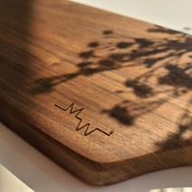 모어우드 월넛 호두나무 캠핑 손잡이도마 나무도마