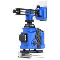 거치형 레벨기 레이져 측량기 수평계 천장 고정 고정밀 부착형 미세조정, 그린라이트 16줄 + 베이스 + 삼각대