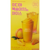 이디야 복숭아치노 아이스 40T, 640g, 1개
