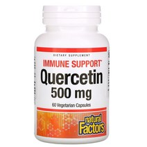 Natural Factors 내추럴 팩터스 퀘르세틴 Quercetin 500mg 60베지캡슐