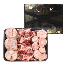 한우 곰탕 선물세트 우족 사골 소뼈 3kg 가방포함