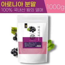 100% 국내산 아로니아 분말 500g 초크 킹스 베리 가루 파우더, 2팩