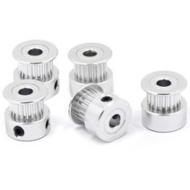 타이밍풀리 Reprap 3D 프린터 부품 GT2 밍 풀리 16 20 톱니 휠 보어 5mm 알루미늄 기어 너비 개, 02 20teeth18highole5mm