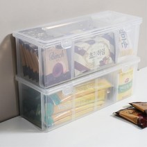스터디 카페 간식 수납용 투명 파티션 정리함 목걸이보관 미니포카