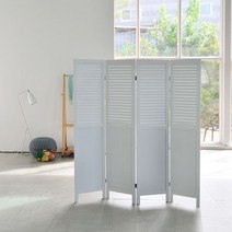 원목파티션 패널 갤러리 4단 파티션 H1650 hb151ea, 스카이그레이