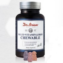 씹어먹는 어린이 멀티 비타민 철분 츄정 어린이영양제 종합비타민 키즈비타민 식욕부진 성장발육 영양균형