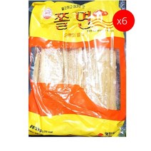 [더착한푸드]광진 쫄면사리 2K 6개 식자재마트 대용량 업소용 쫄면사리 쫄면재료 즉석식품 간식 분식재료 쫄면